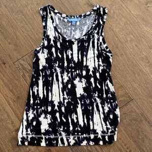 Monochrome Tie-Dye Women's Tank Top